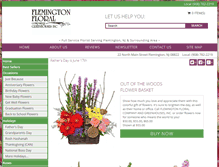 Tablet Screenshot of flemingtonflorist.com